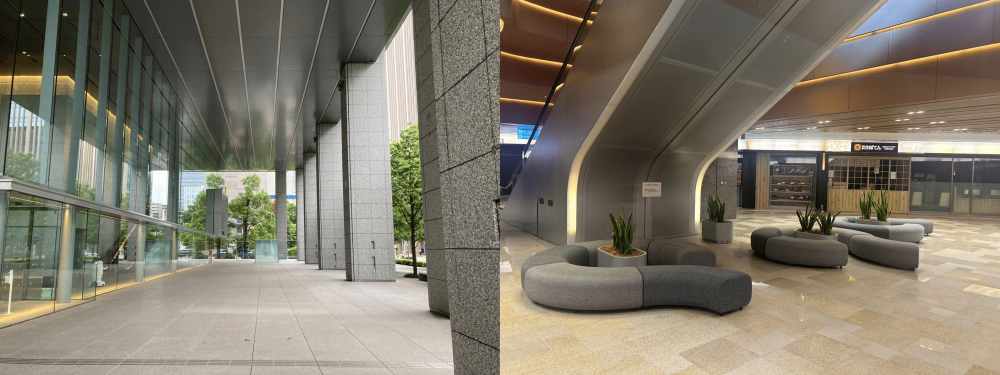 公開空地「つながり広場」・「さんかく広場」のイメージ写真